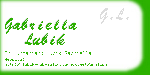 gabriella lubik business card